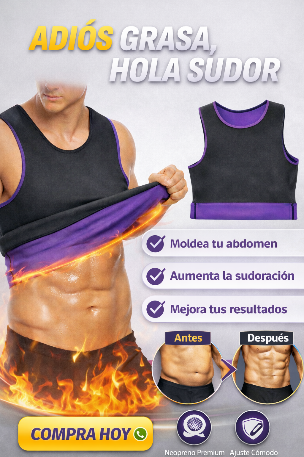 CAMISETA SAUNA QUEMA-GRASA